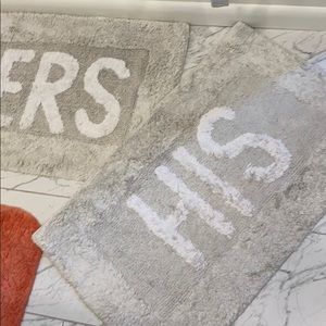 Jean Pierre “His and Hers” bath mat.